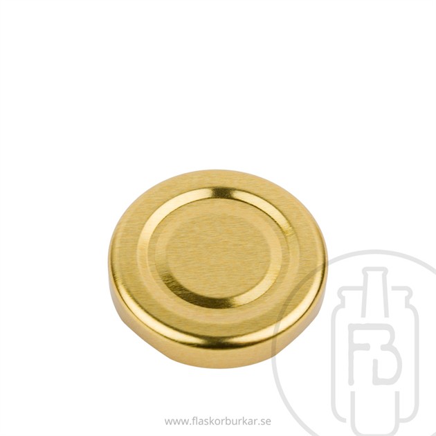 Twist off lid, 48mm, Gold